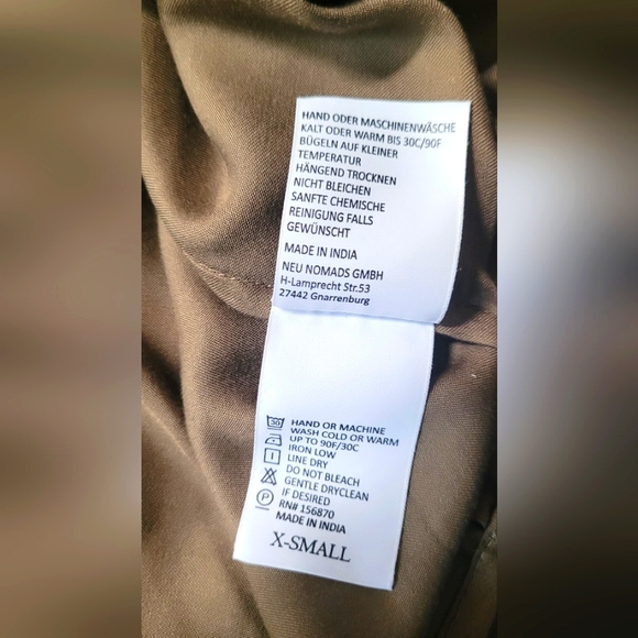 NWOT Neu Nomads Alka Dress XS Khaki - Picture 12 of 12